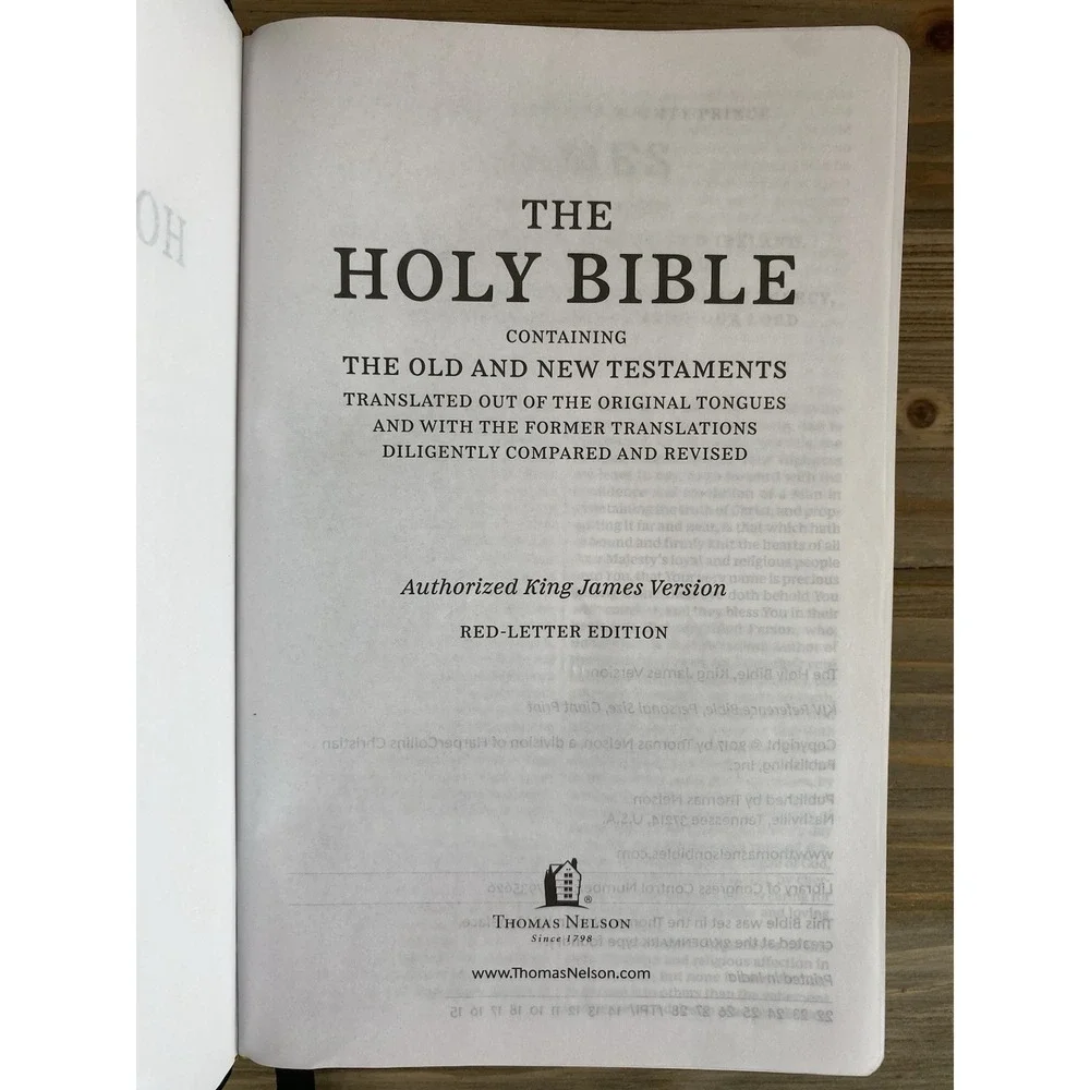 Holy Bible KJV Ultra Thin Reference Bible Cornerstone Publishers Small Print
